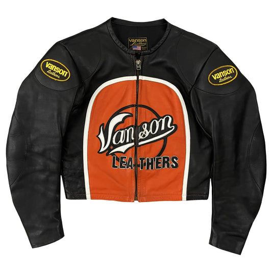 Vanson Leathers Bart Motorcycle Racer Jacket - S