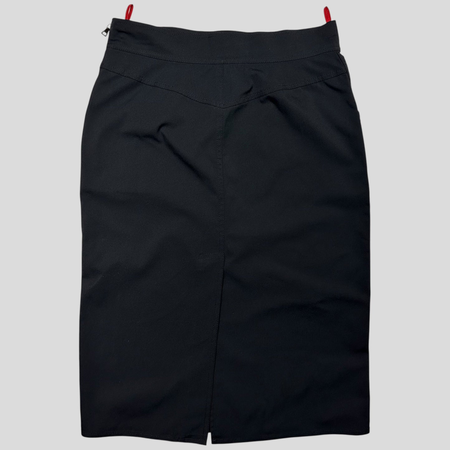 Prada Sport 00’s Nylon Stretchy Cargo Pencil Skirt - IT44 | Default Title, Black