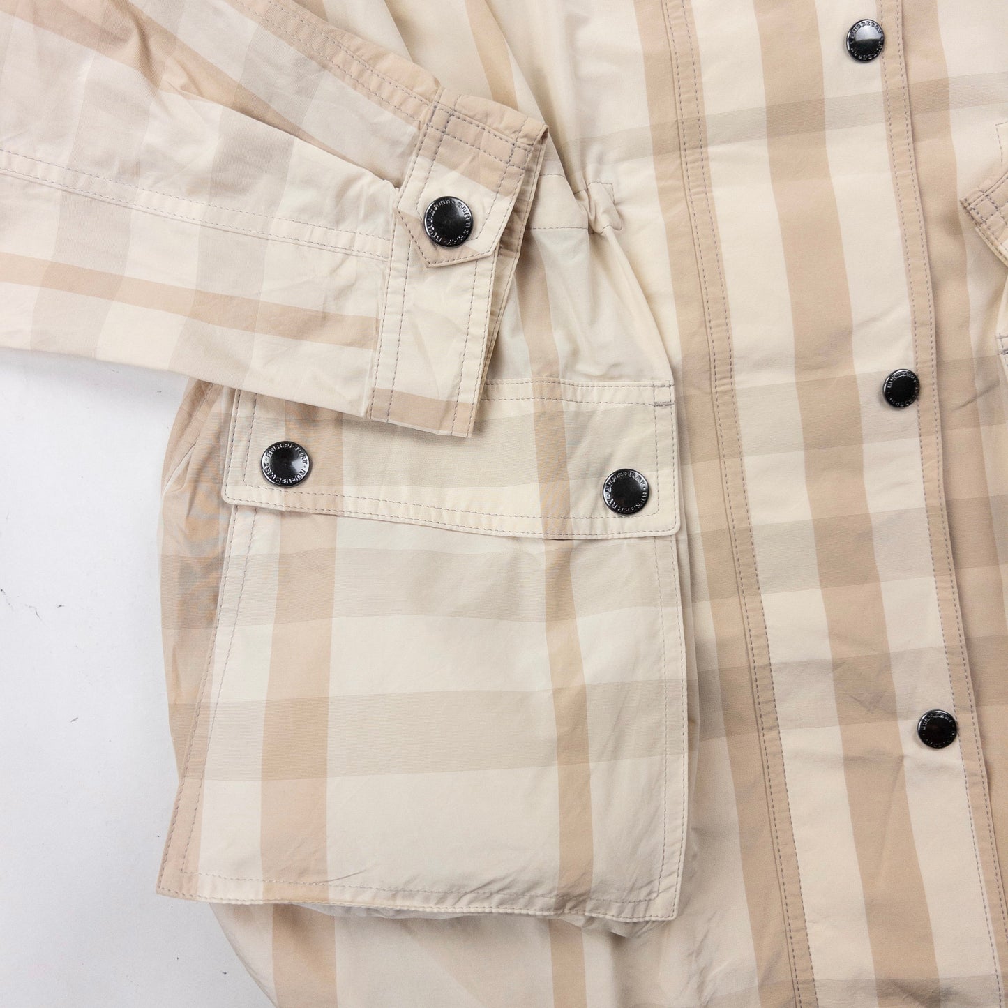 Vintage Burberry Nova Check Rain Jacket Womens Size M