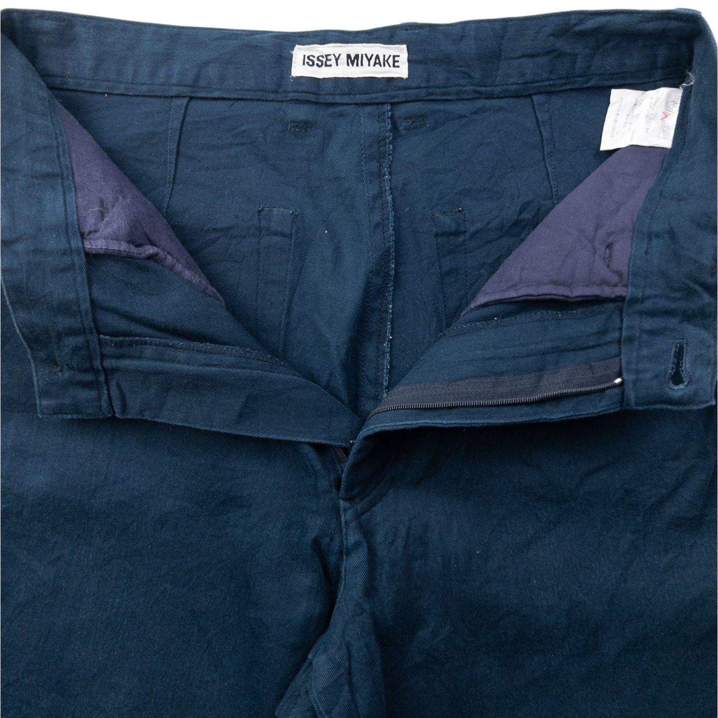 Vintage 2000s Issey Miyake High Waisted Trousers Size W26 | W26, Navy
