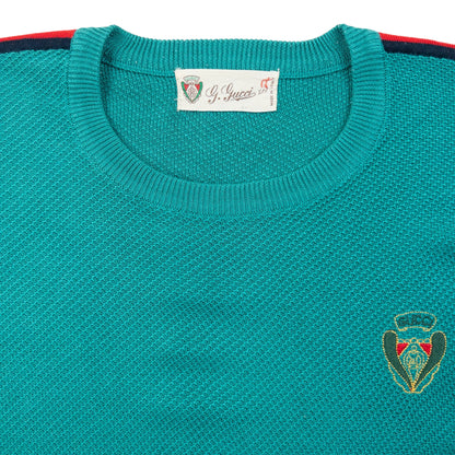 Vintage 80s Gucci Knit T Shirt Womens Size S | Small, Green