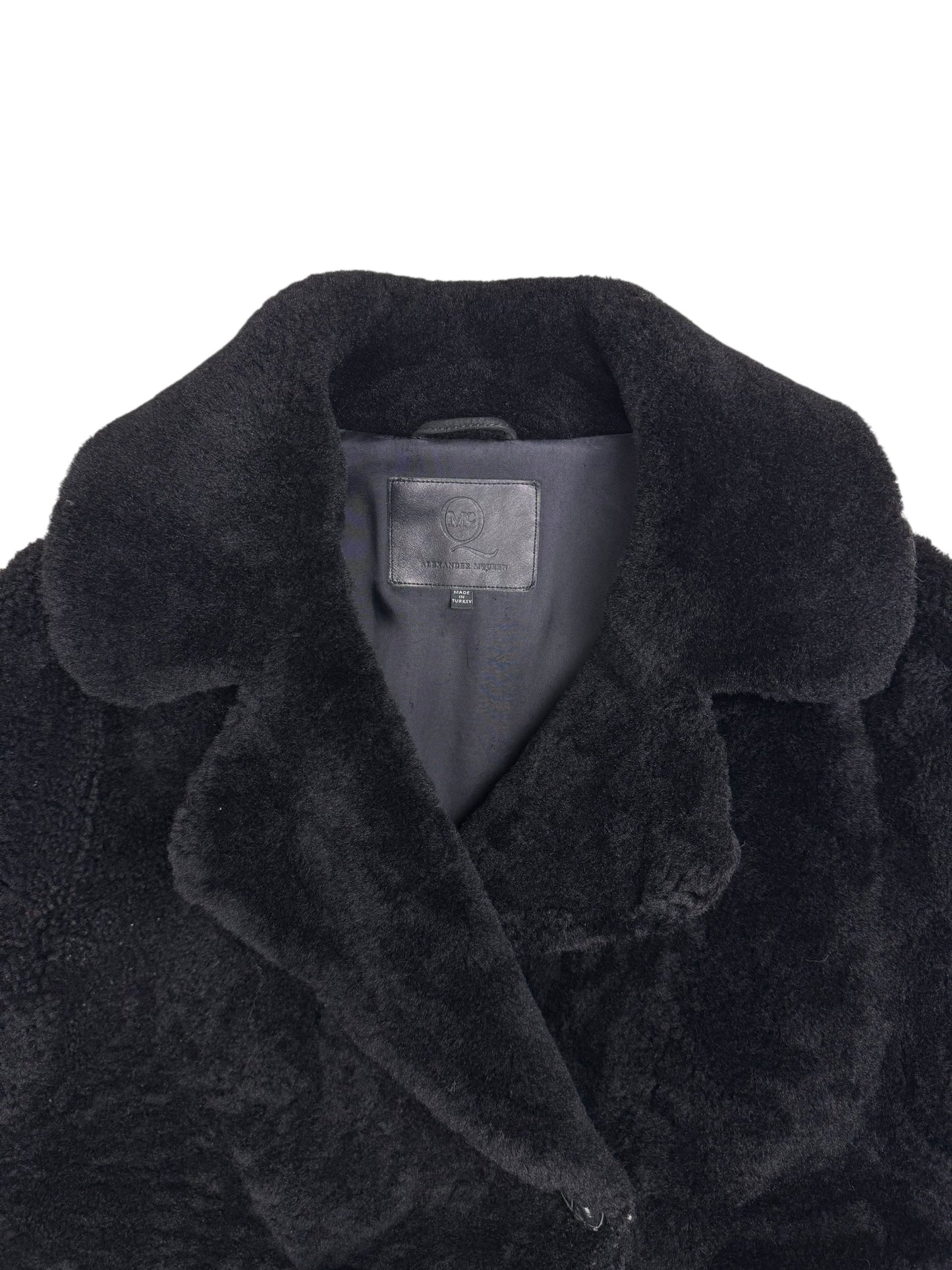 Alexander McQueen F/W 2012 Menswear shearling coat | Black, Black