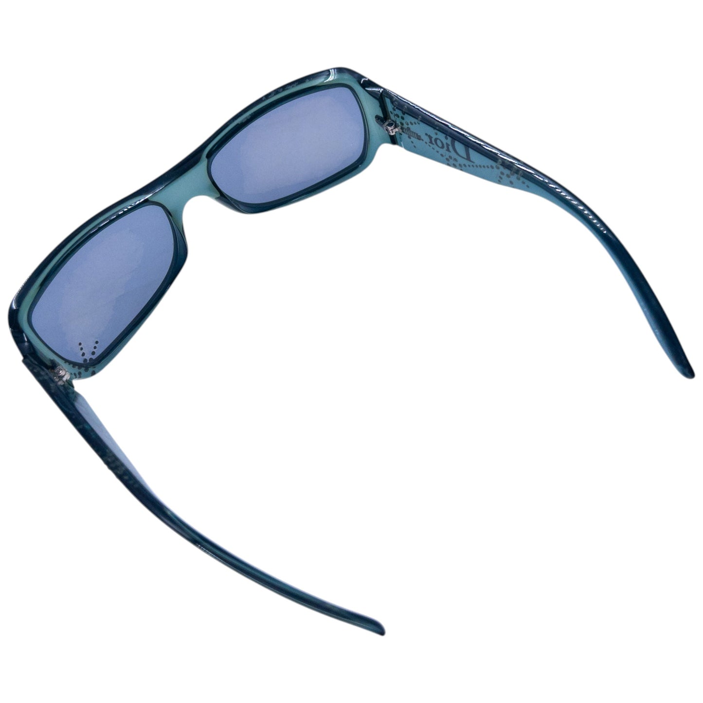 Vintage 2000s Dior Spidior 2 Diamonte Sunglasses | O/S, Green