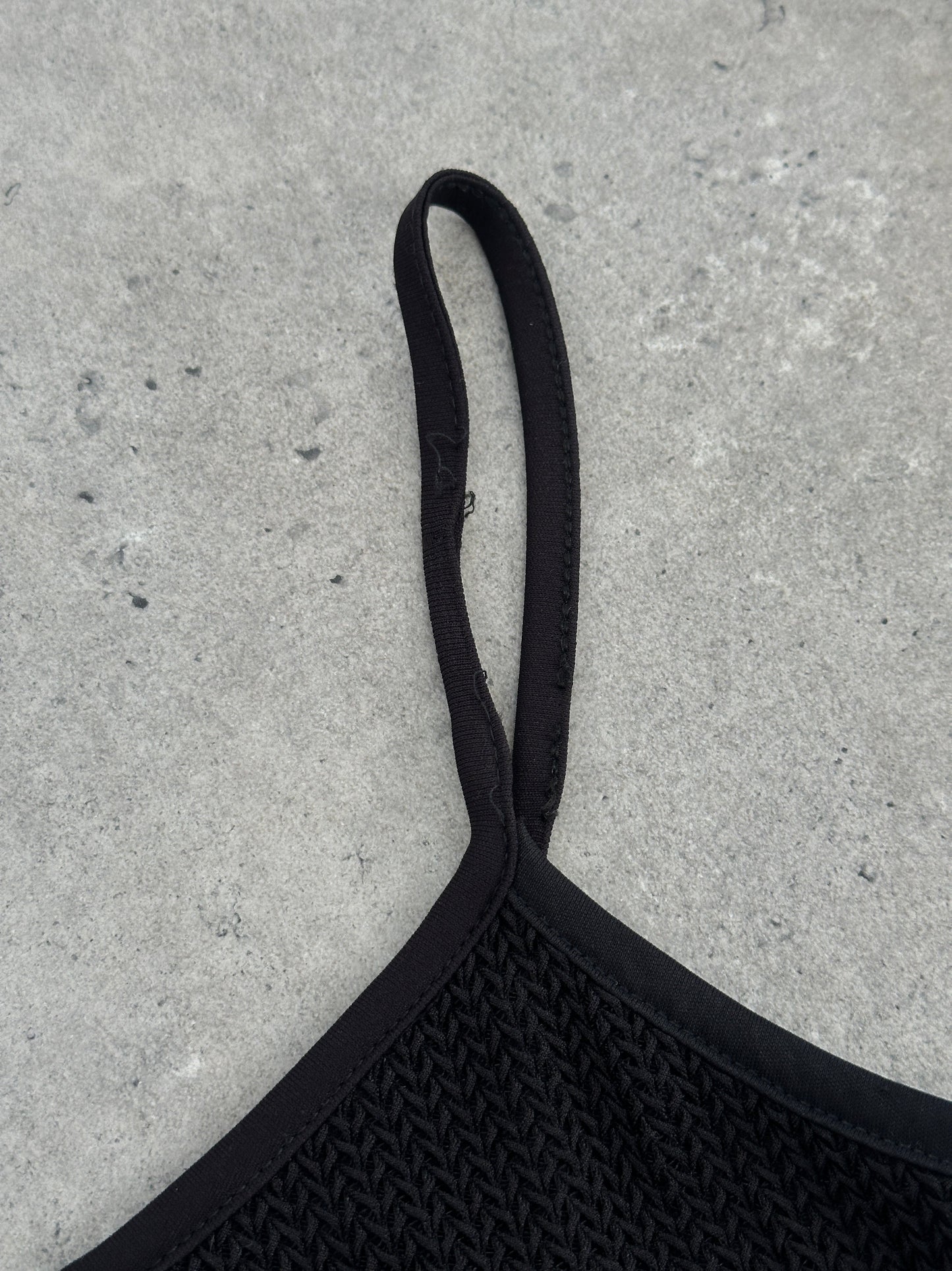 French Vintage Double Layered Mini Slip Dress - S