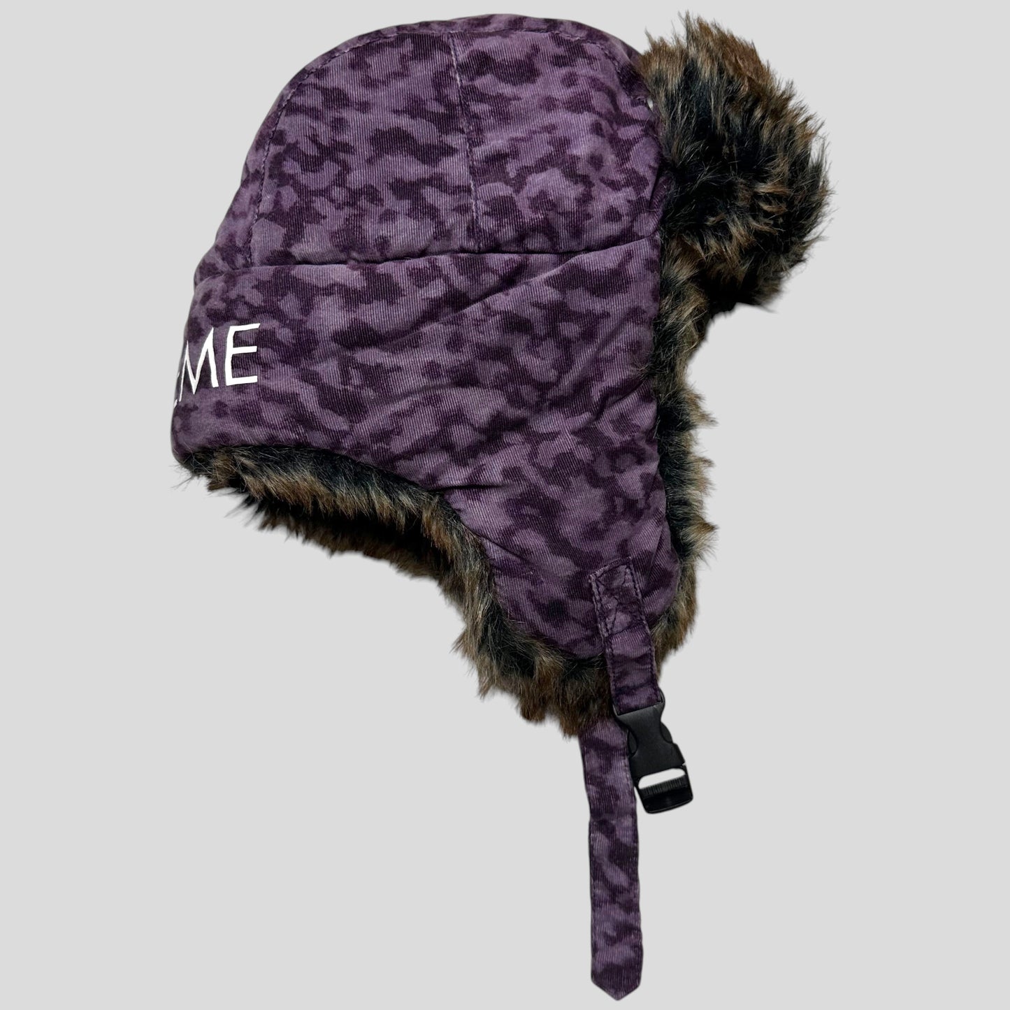 Supreme 2014 Liberty Leopard Corduroy Stash Pocket Trapper Hat | Default Title, Purple