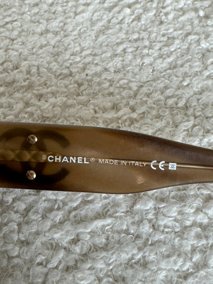 2000s Chanel Oversized Sunglasses | O/S, Bronze