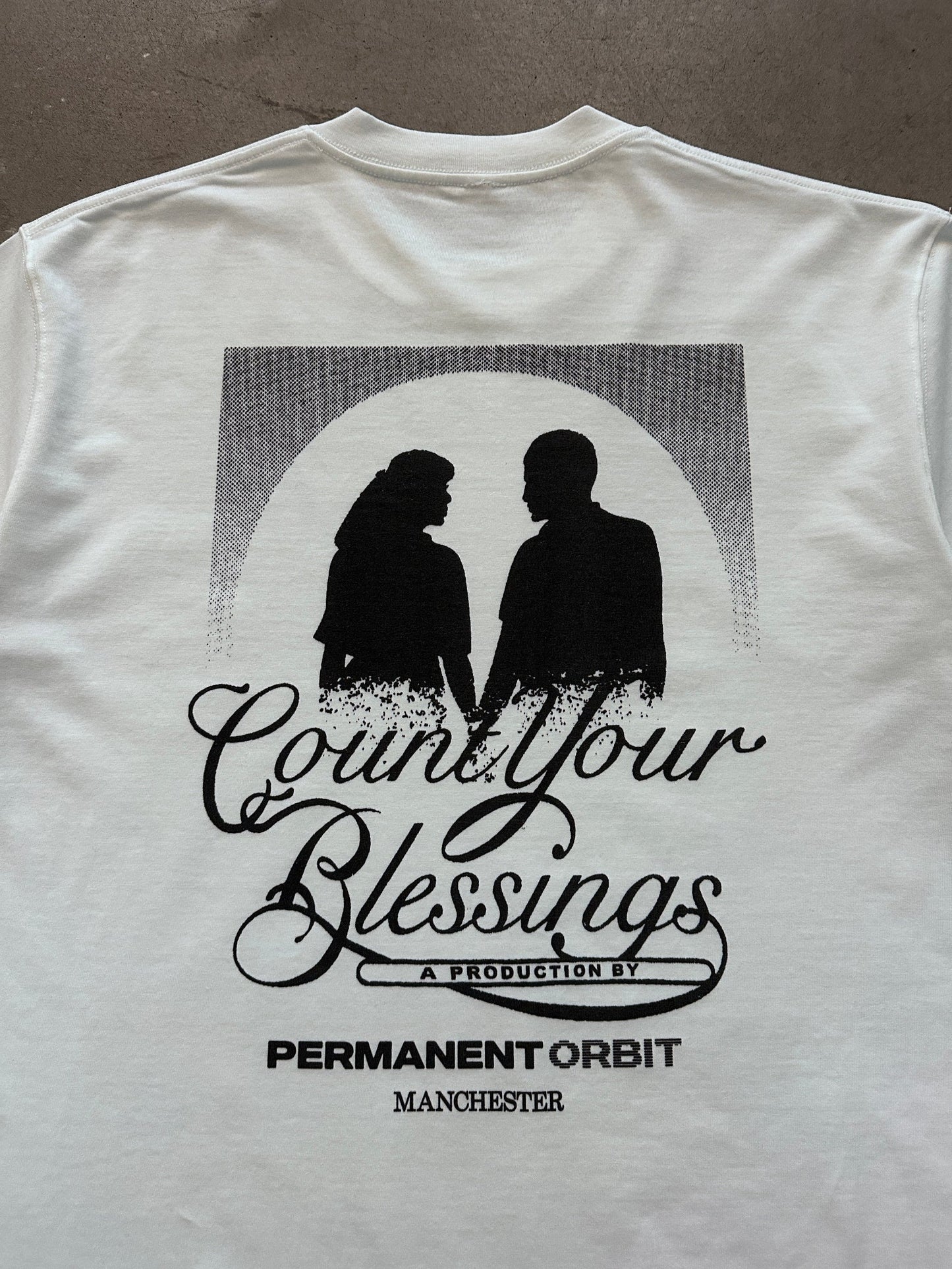 Permanent Orbit Count Your Blessings T-Shirt - White | Medium, White