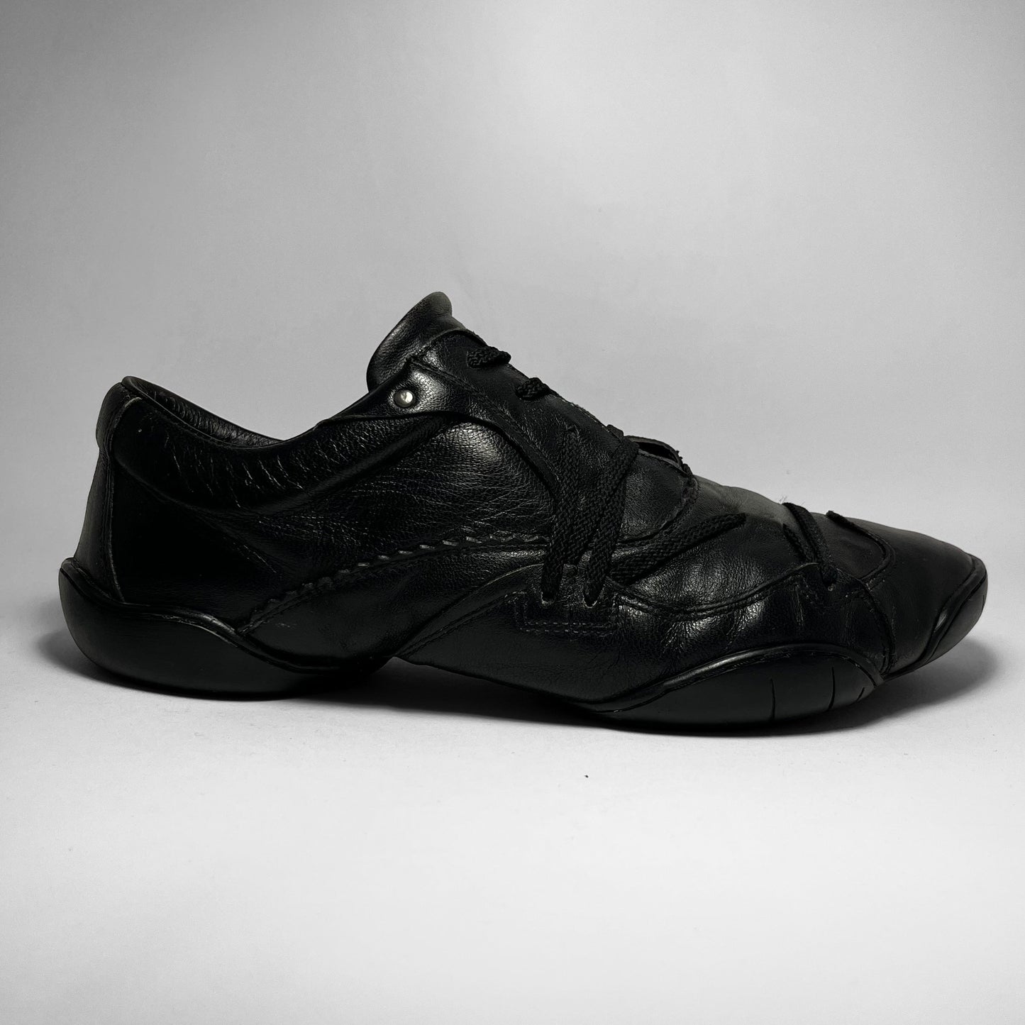 Marithé + François Girbaud Laced Leather Ballet Shoes (2000s)