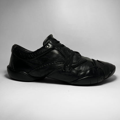 Marithé + François Girbaud Laced Leather Ballet Shoes (2000s)