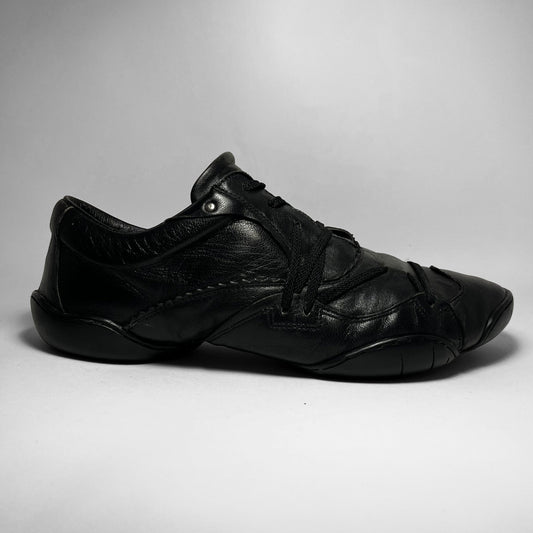 Marithé + François Girbaud Laced Leather Ballet Shoes (2000s)