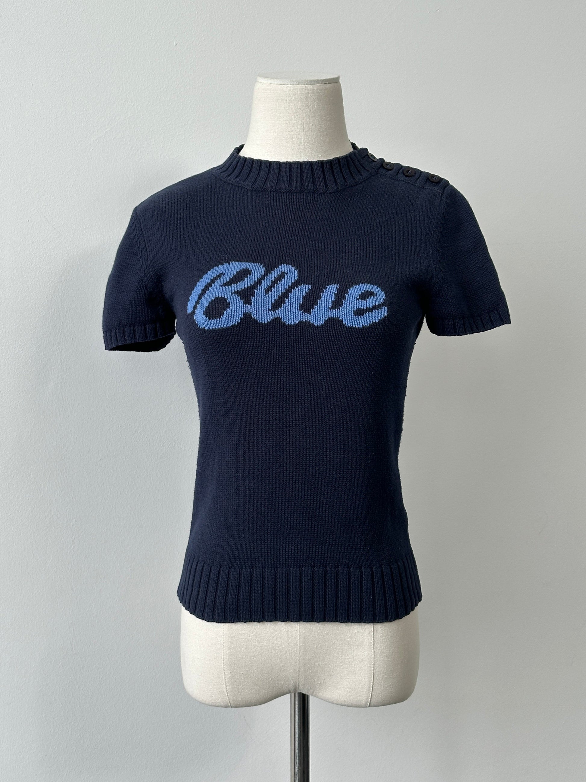 Burberry Blue Label Pure Cotton Knit Jumper - XS-S
