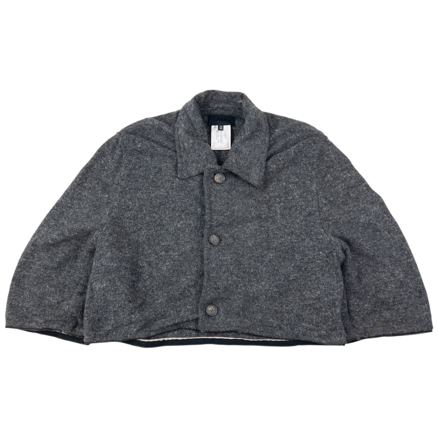 Vintage 90s Dolce & Gabbana Detachable Wool Jacket Size M