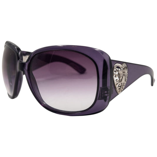 Vintage 2000s Gucci Heart Cut-Out Sunglasses | O/S, Purple