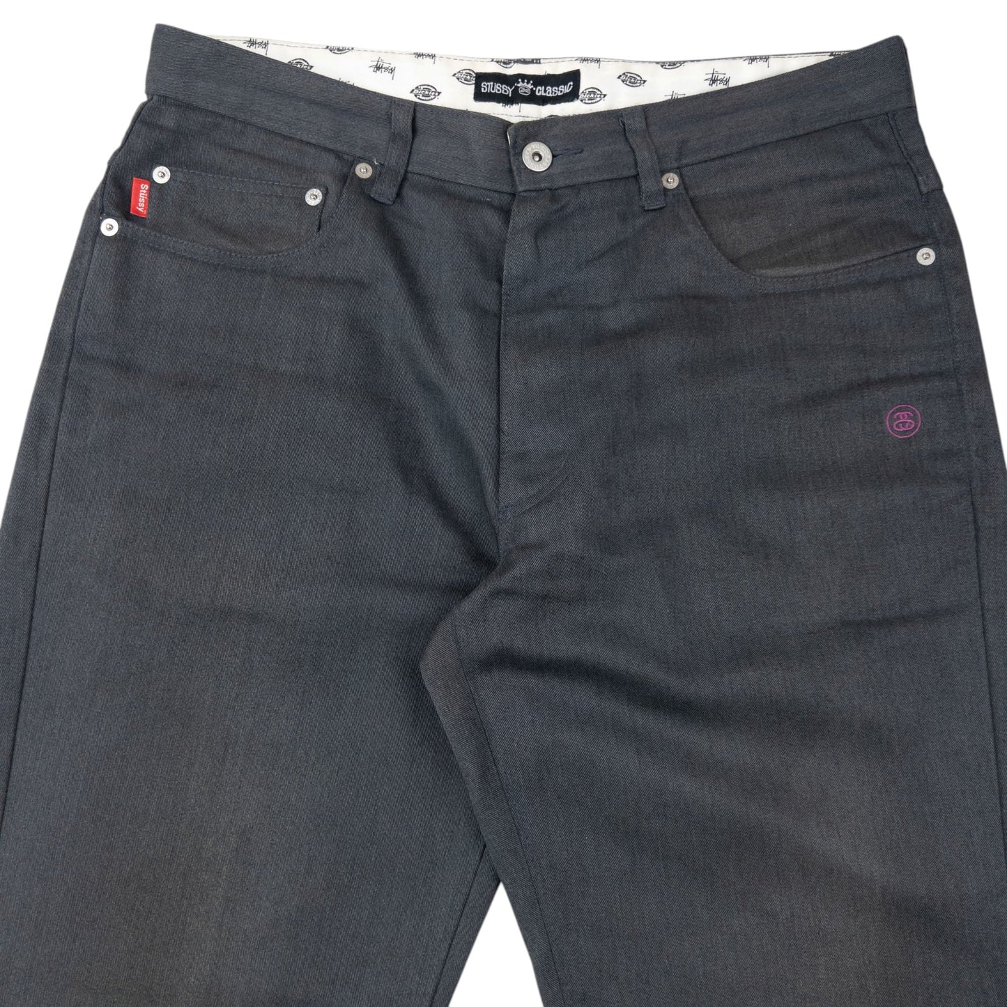 Vintage 2000s Stussy X Dickies Trousers Size W32 | W32, Grey