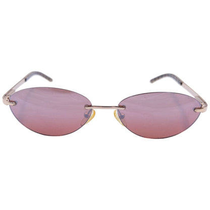 Vintage Burberry Nova Check Rimless Sunglasses