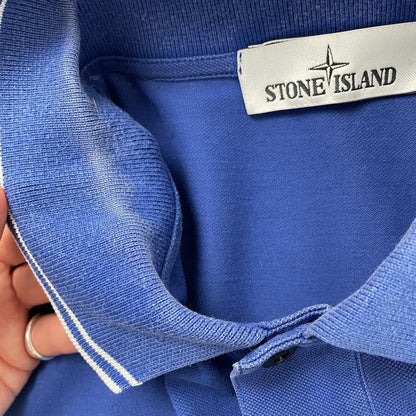 Stone Island Polo Shirt, Size 3XL | Stone island, Blue
