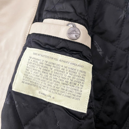 Avirex Leather Angel Wing Painted Jacket