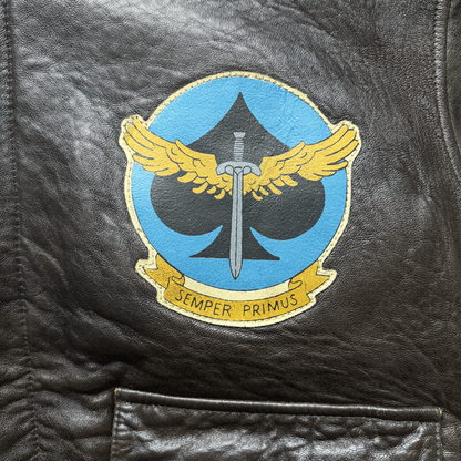 Avirex 'Second Chance' 1992 A2 Leather Flight Jacket - S / M | S / M, Red