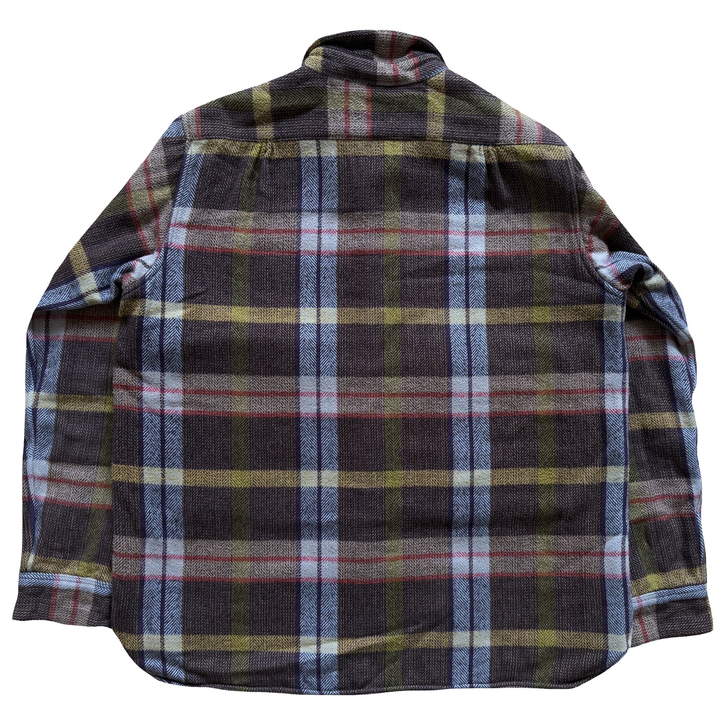 Kapital Flannel Work Shirt - M | Medium, Brown Plaid