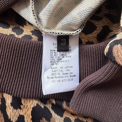Kapital Smooth Jersey Stuntman & Woman Leopard Track Jacket - L | Large, Multicoloured