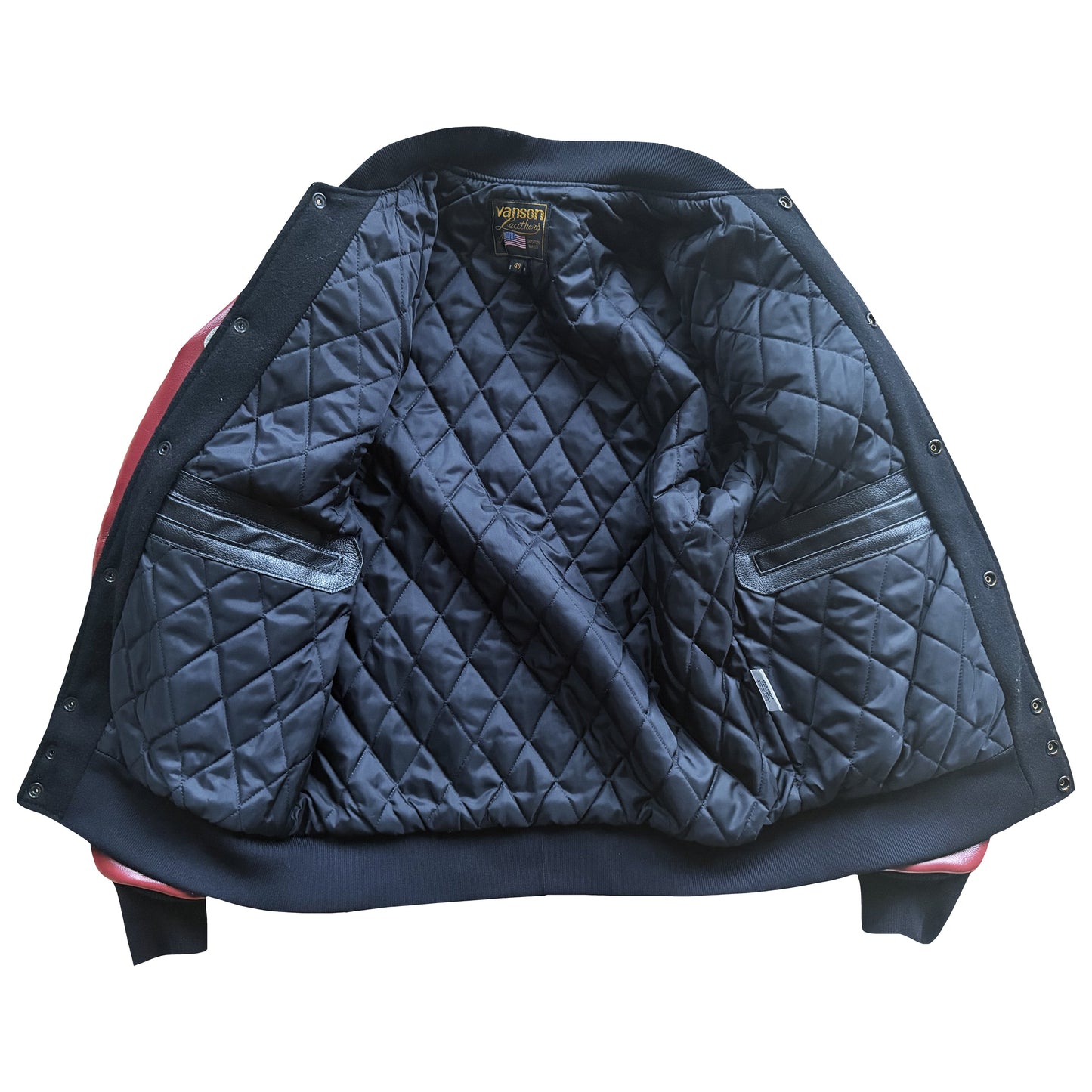 Vanson Leathers Race Team Varsity Jacket - S