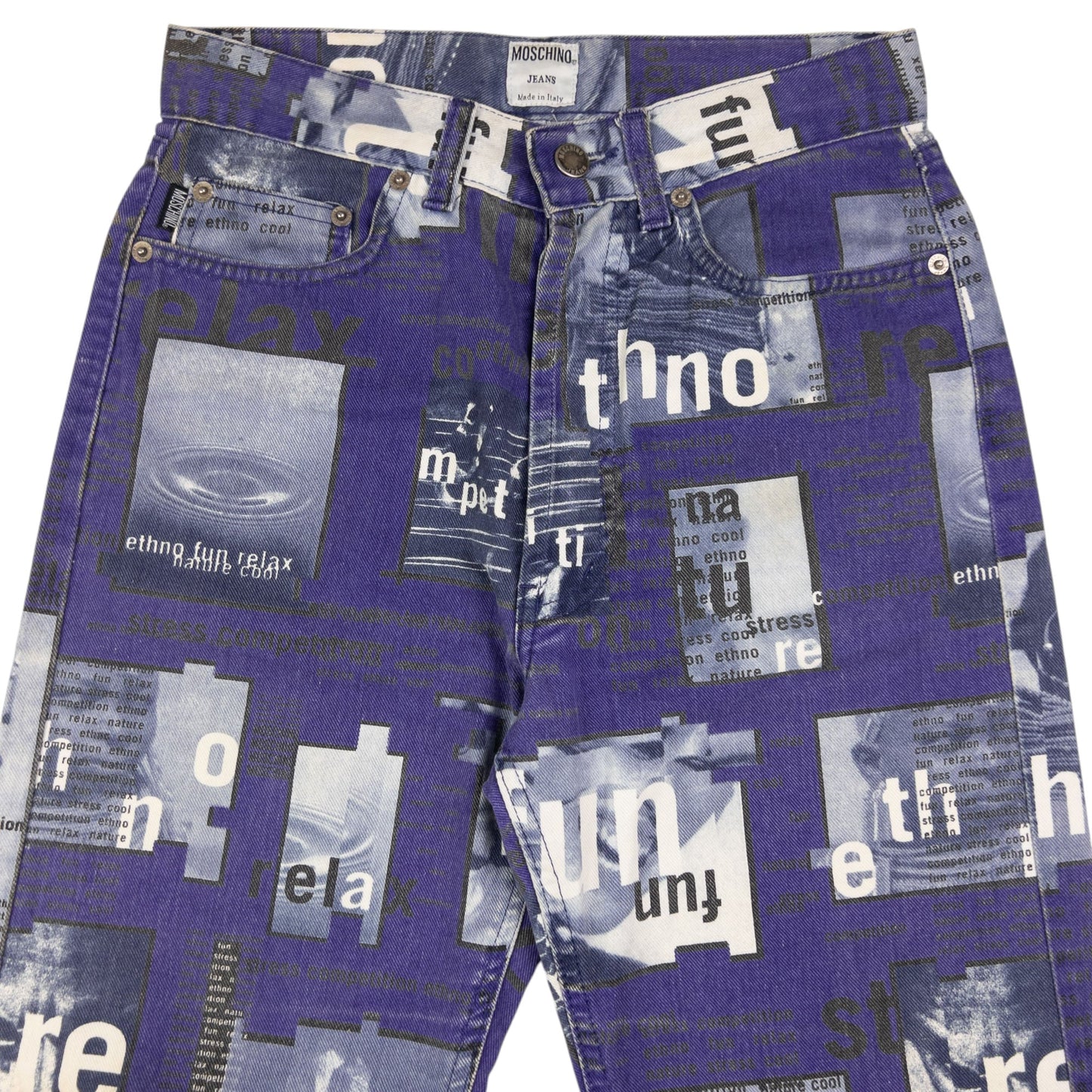 Vintage Moschino Jeans Graphic Print Jeans Size W26