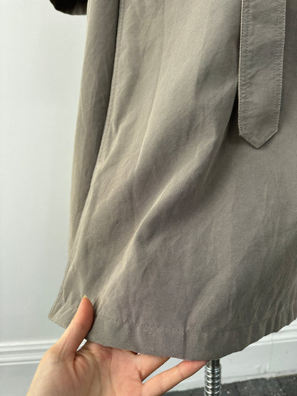 Ralph Lauren Chaps 1990s belted trench coat in XL-XXL, featuring classic design, double-breasted front, and waist belt.