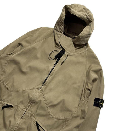 Stone Island Raso Flocatto Face Mask Jacket | XXL, Beige