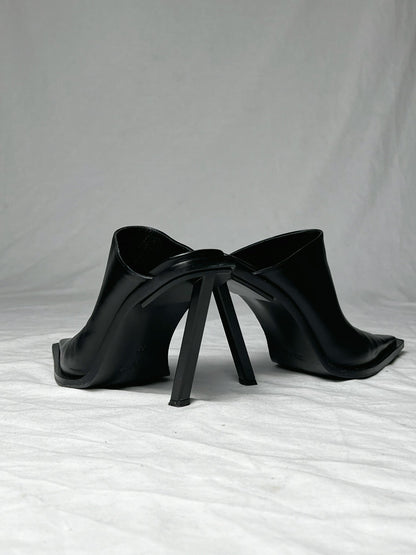 ANN DEMEULEMEESTER MULE HEELS | DEFAULT TITLE, Black