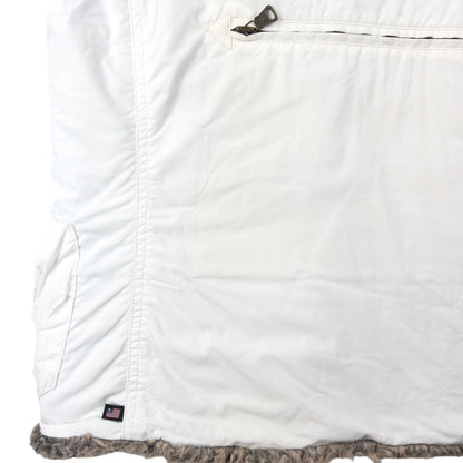 Vintage 2000s Ralph Lauren Multi Pocket Fur Lined Cargo Gilet Womens Size M | Medium, White