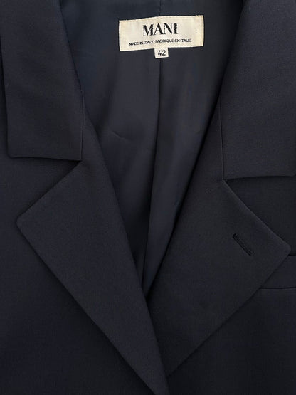 Mani 1990s Wool Side Split Single Breasted Blazer - S