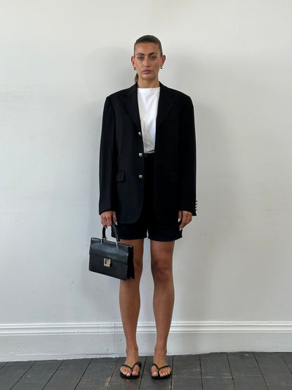 Yves Saint Laurent Pour Homme 1990s Pure Wool Bespoke Button Blazer - 36R/M