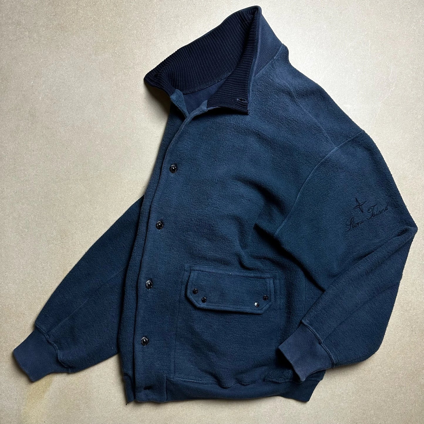 A/W 1987 Brushed Cotton Fleece Blouson Script Jacket