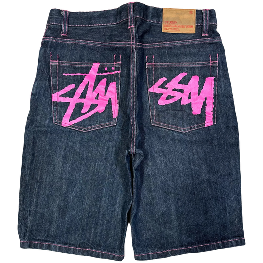 Stüssy Jorts With Pink Print ( W32 ) - 1036 Emporium