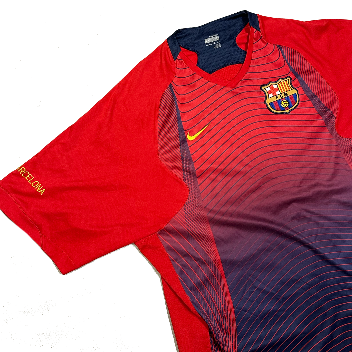 Nike Barcelona 2007/08 Training Shirt In Red ( L )