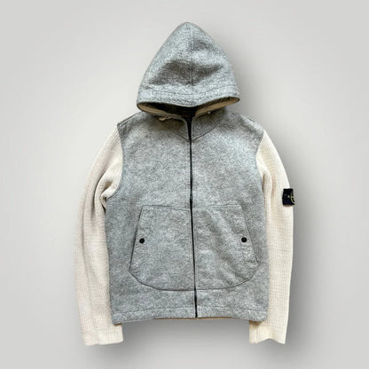 Stone Island AW/08 Poly Felt Zip Up Hoodie S