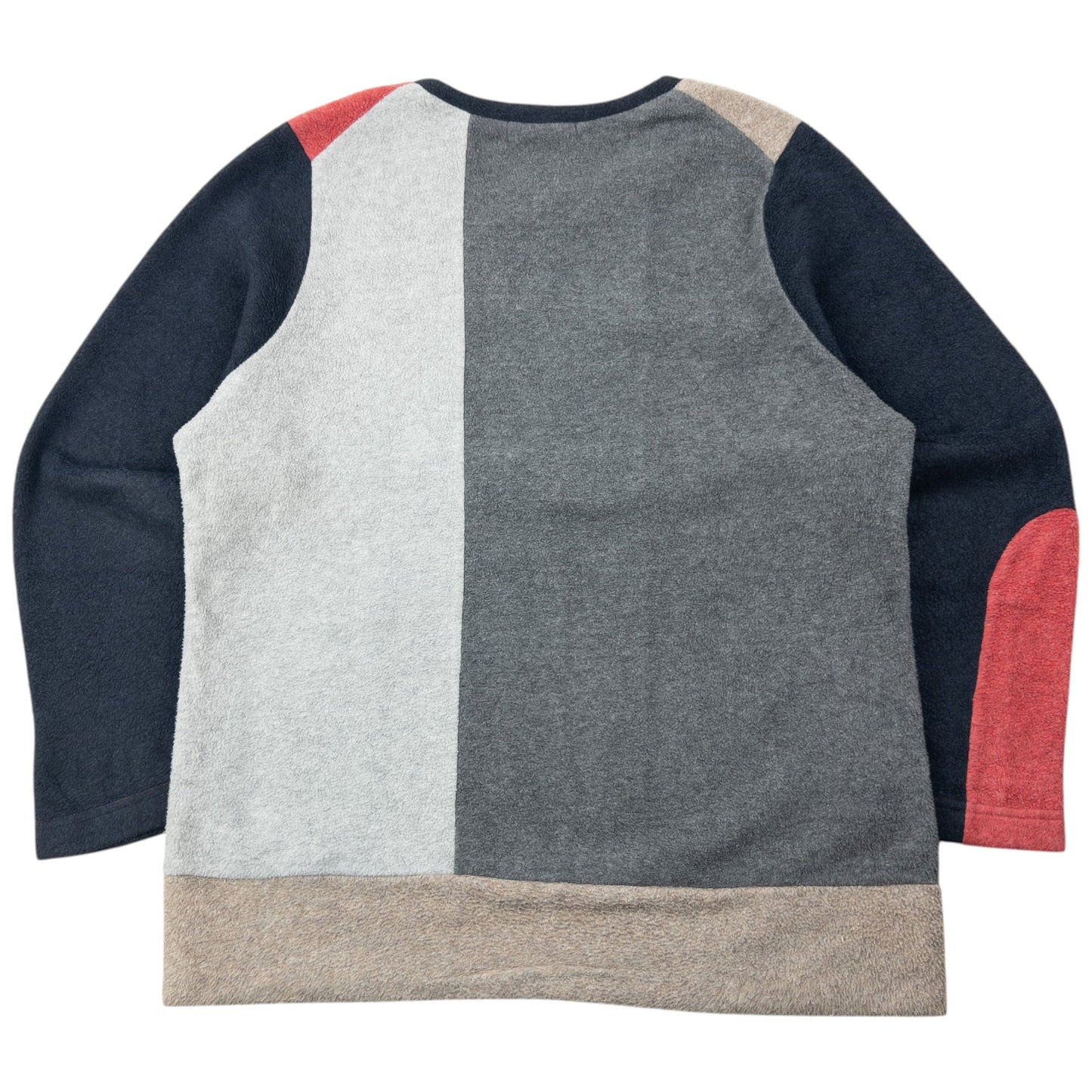 Vintage 90s Yohji Yamamoto Colour Block Fleece Sweatshirt Size XS | XS, Grey