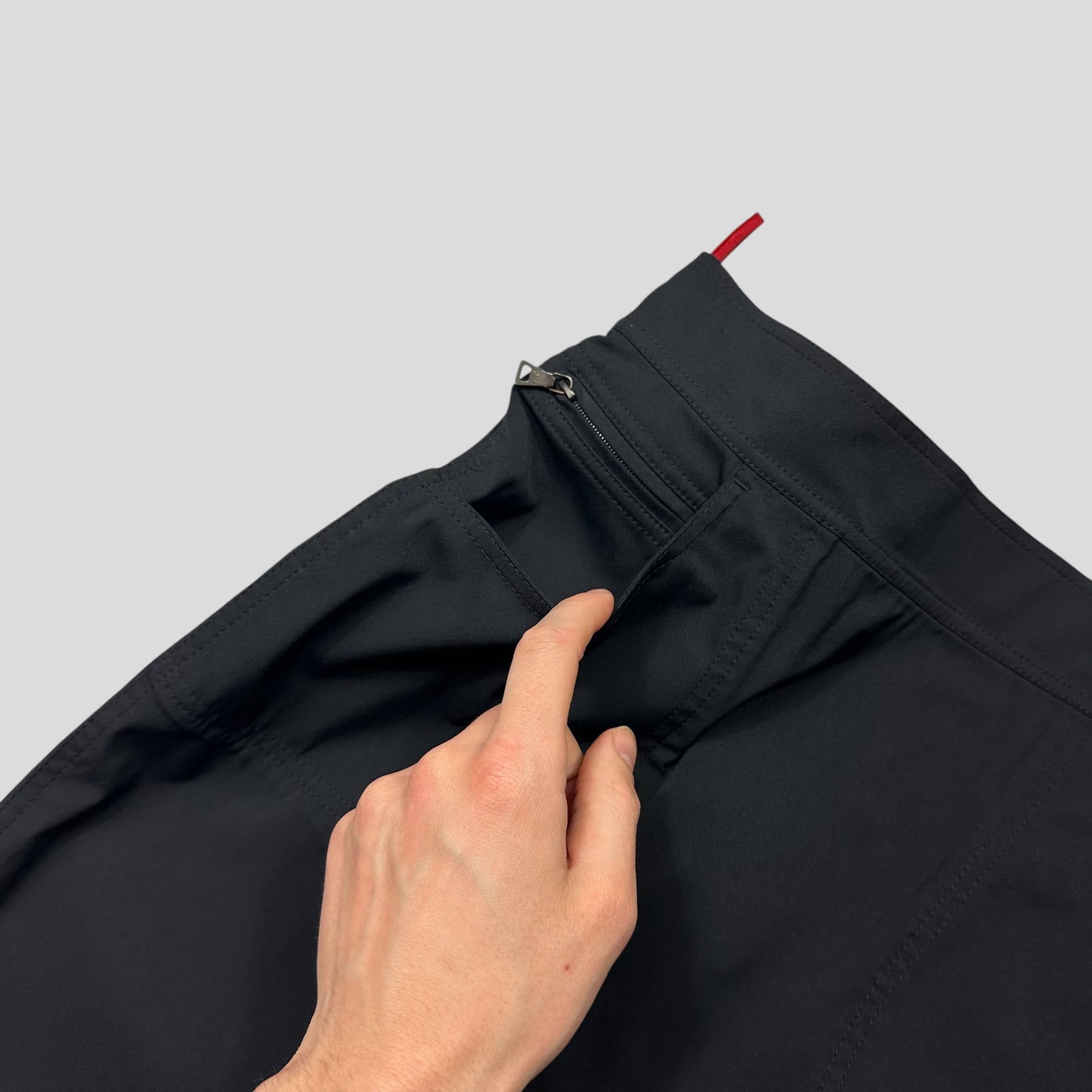 Prada Sport 00’s Nylon Stretchy Cargo Pencil Skirt - IT44 | Default Title, Black
