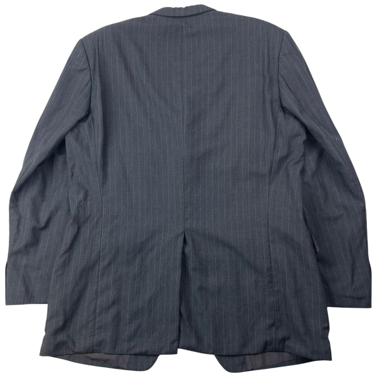 Vintage 2000s Hugo Boss Pinstripe Jacket & Trousers Suit Set Size XL | W36, Grey