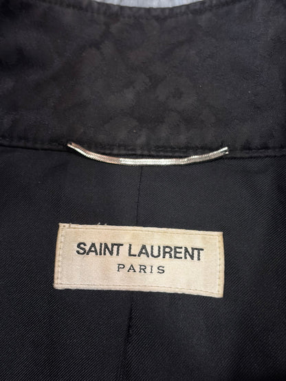 Saint Laurent SS14 Hedi Slimane Black Leopard Bomber Jacket - IT48 | O/S, Black