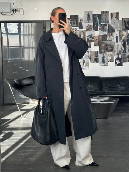 Ralph Lauren 1990s Double Breasted Belted Trench Coat - XXL