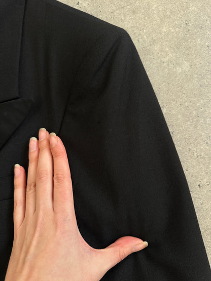 Christian Dior Monsieur 1980s Wool Tuxedo Blazer - 38R/M