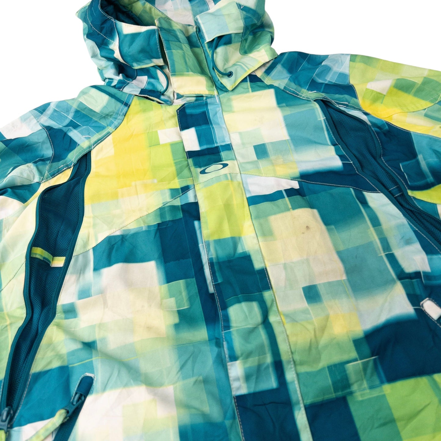 Vintage Oakley Geometric Zip Up Snowboarding Jacket Size S