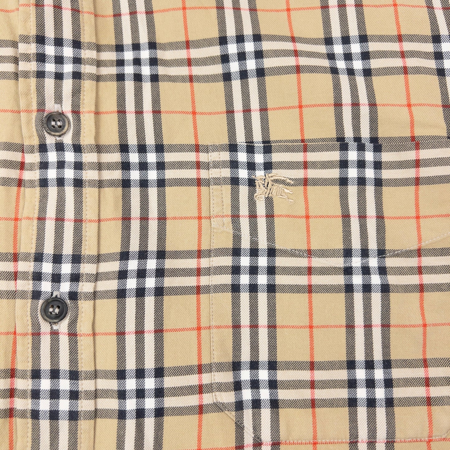 Vintage 90s Burberry Nova Check Long Sleeve Button Up Shirt Size XXL | XXL, Beige