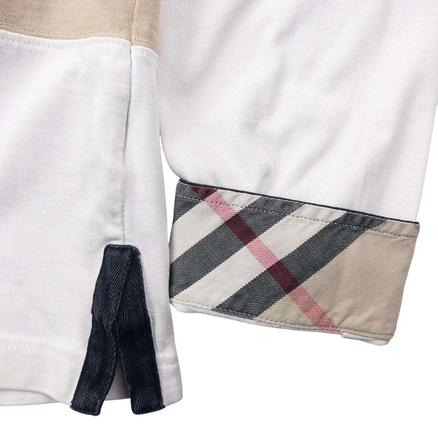 Vintage Burberry Striped Long Sleeve Rugby Polo Shirt Size S | Small, Red