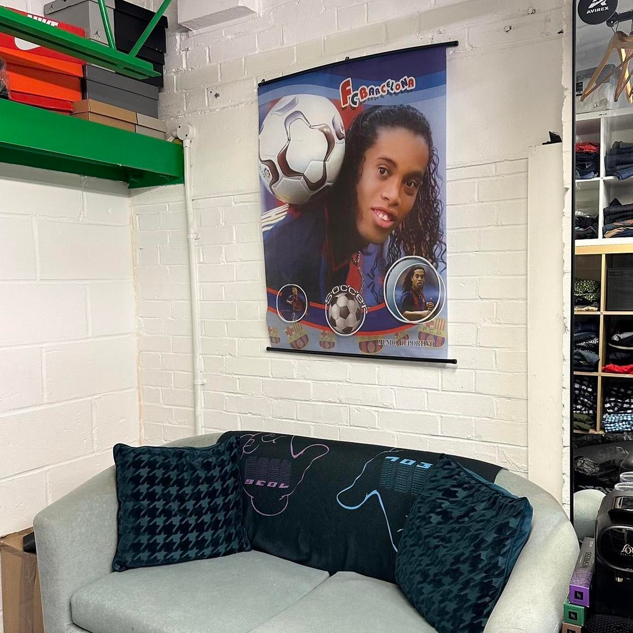 Ronaldinho Barcelona Hanging Poster