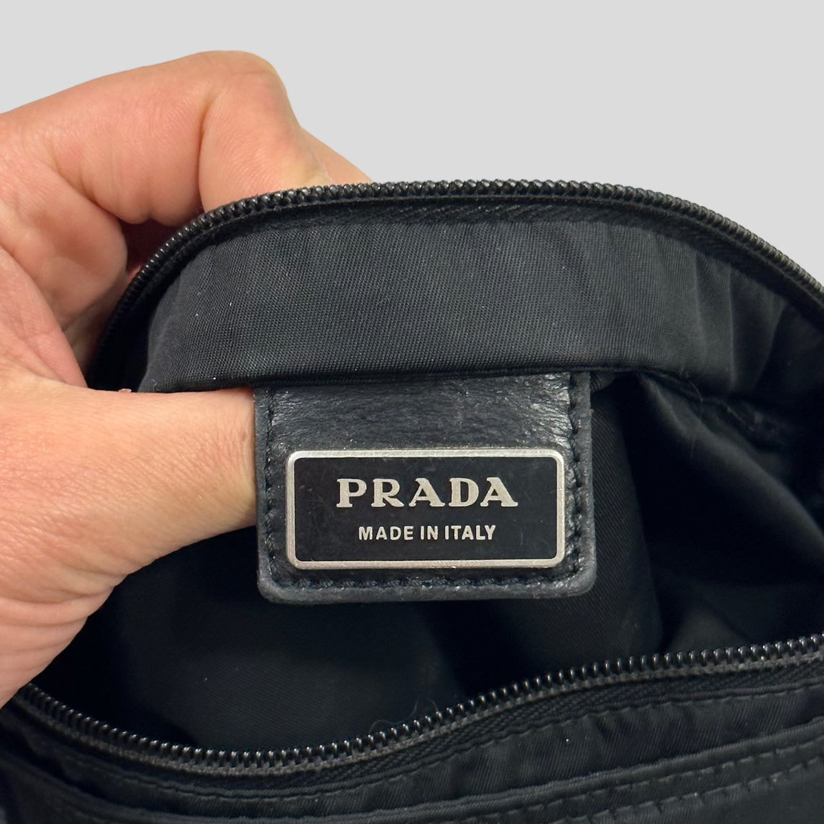 Prada Milano 00’s Nylon Rectangle Crossbody Bag | O/S, Black