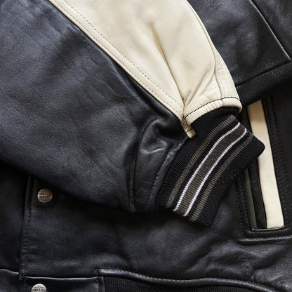 Avirex 'North West Wild Bears' Leather Varsity Jacket - XL