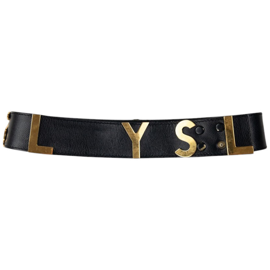 Vintage YSL Yves Saint Laurent Leather Belt Size W28