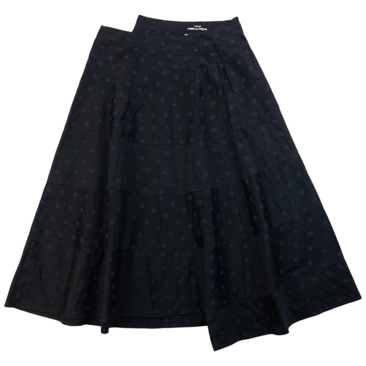 Vintage 2000s Comme Des Garçons Tricot Polka Dot Asymmetric Skirt Womens Size W27 | W27, Black